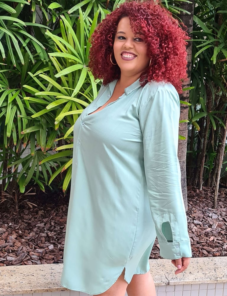 Chemise Plus Verde Menta