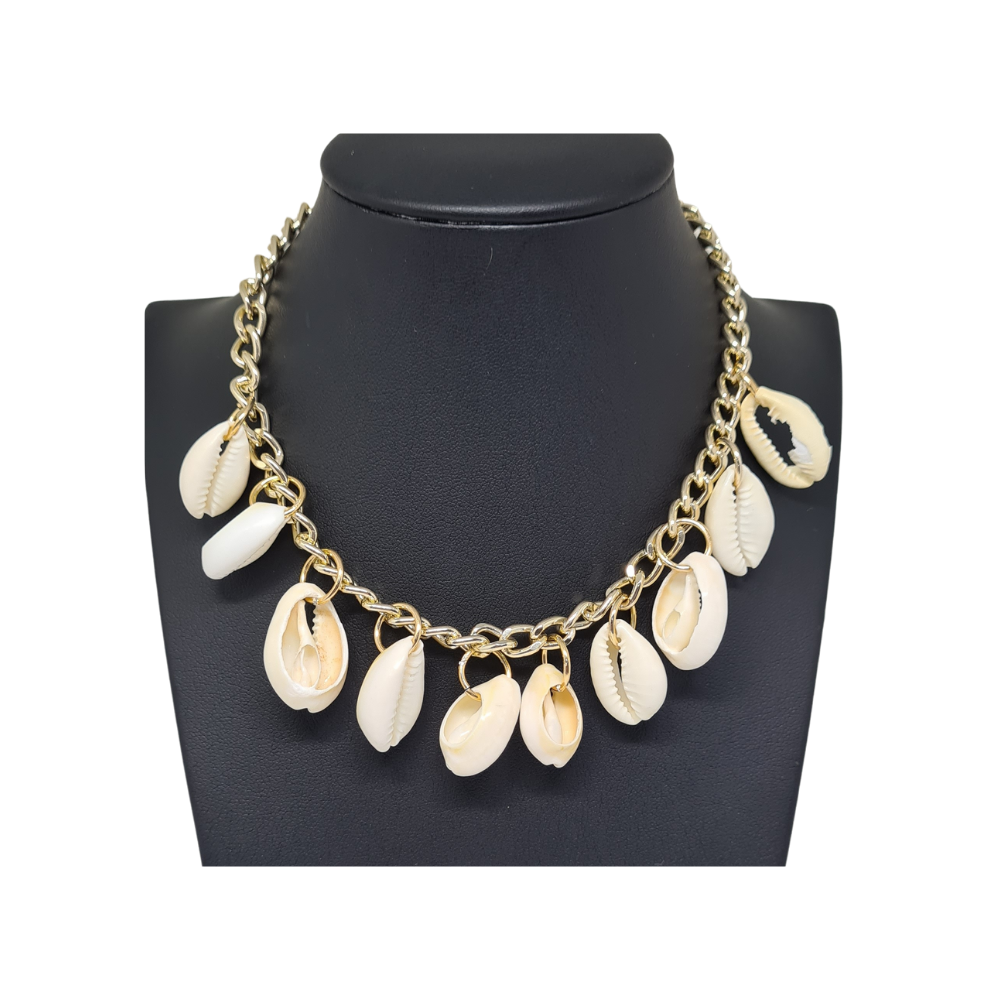 Colar Corrente Búzios Natural