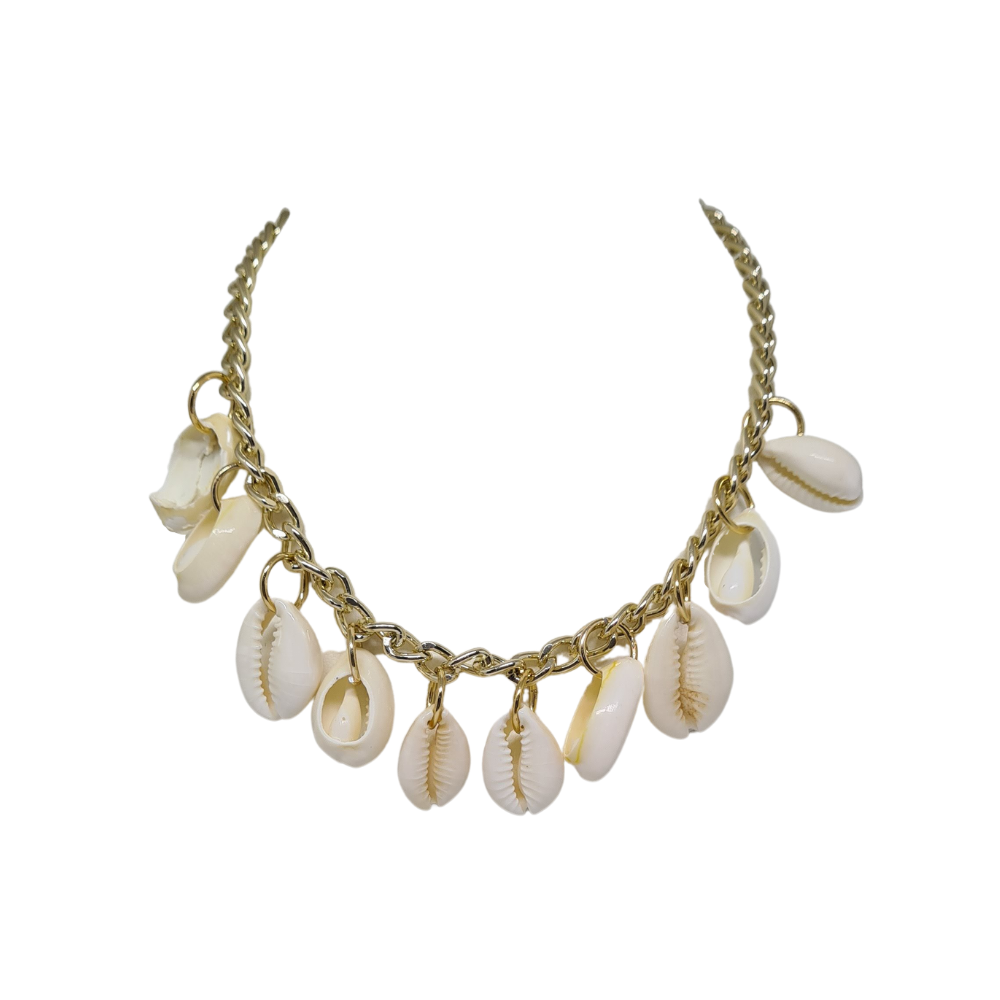 Colar Corrente Búzios Natural