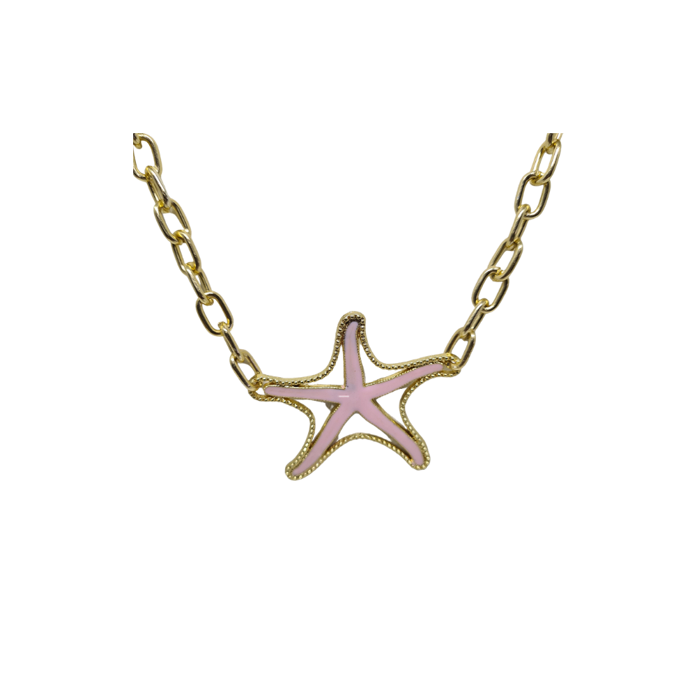 Colar Veneziana Rosa