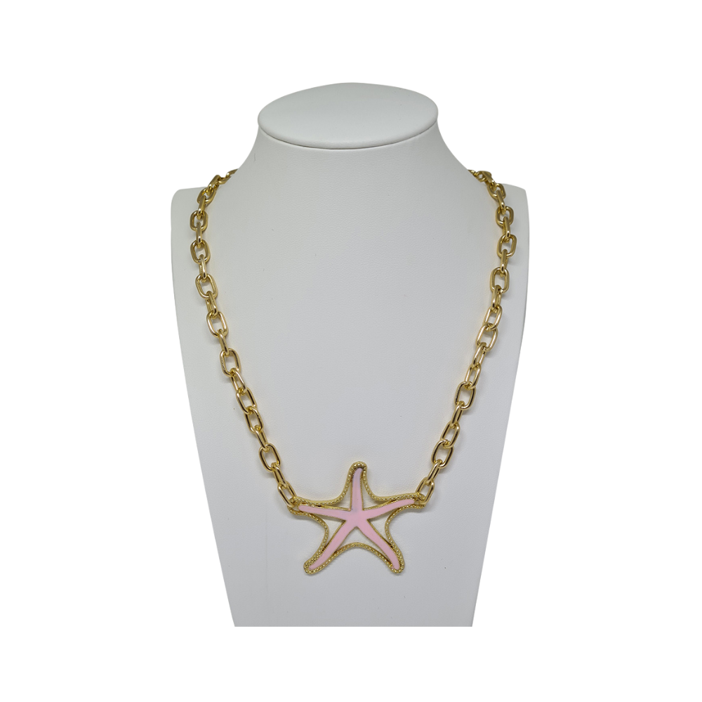 Colar Veneziana Rosa