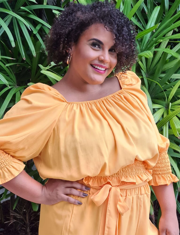 Conjunto Feminino Plus Mostarda