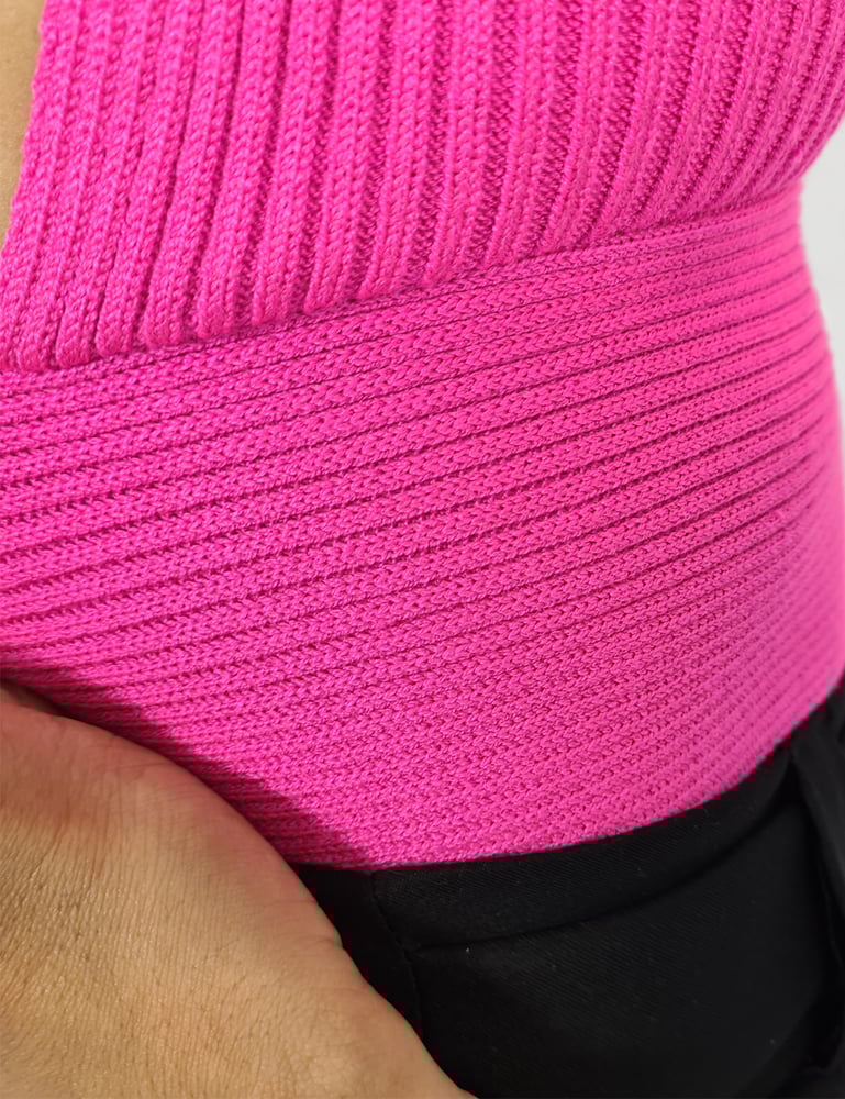 Cropped Feminino Tricô Pink