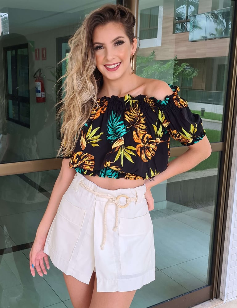 Short Saia Feminino Branco 