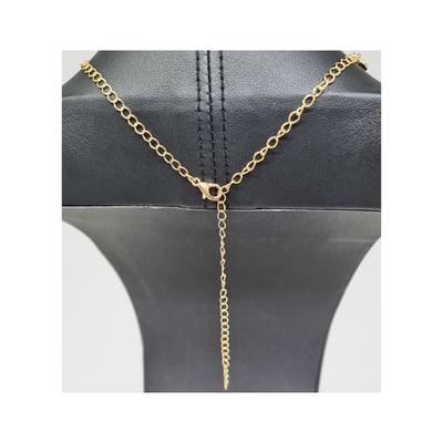 Venda e Cia Colar Dourado com Gotas Esmaltado 3 Venda e Cia Colar Dourado com Gotas Esmaltado 3