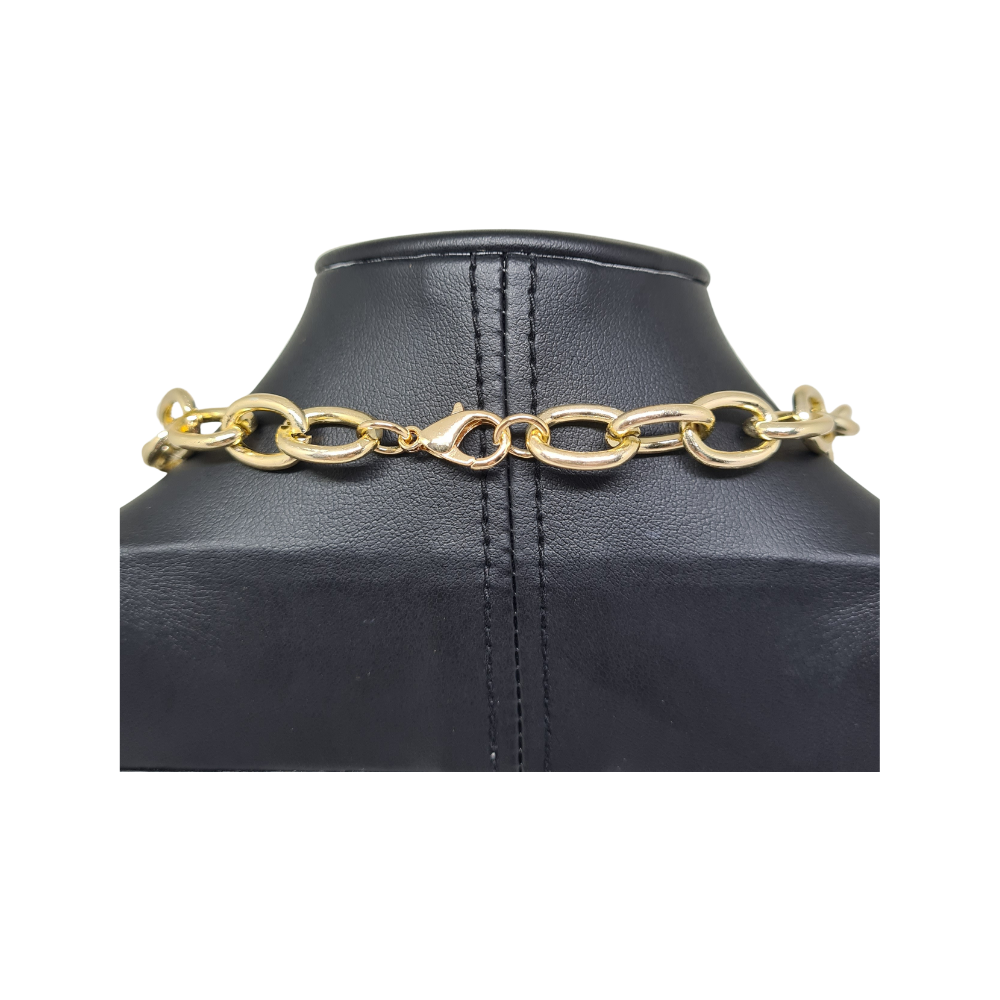 Corrente Dourada com Mosquetão de Estrela