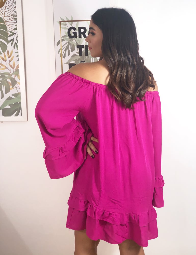 Vestido Feminino Bata Ombro a Ombro Pink