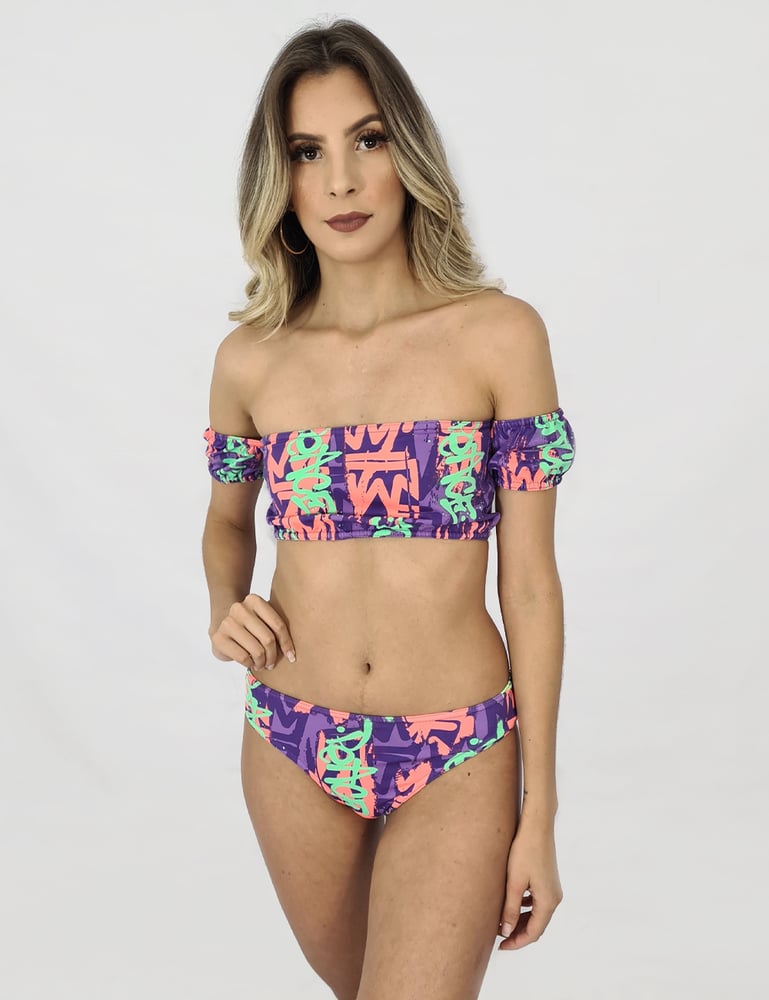 Conjunto Biquíni Ciganinha Estampado