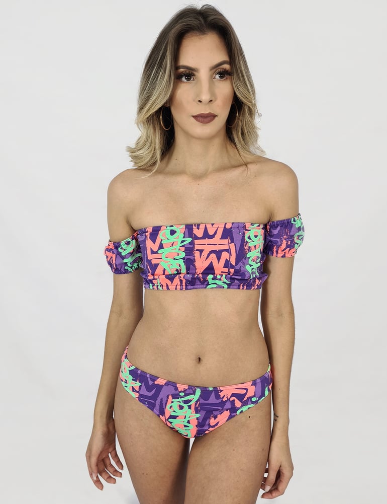 Conjunto Biquíni Ciganinha Estampado