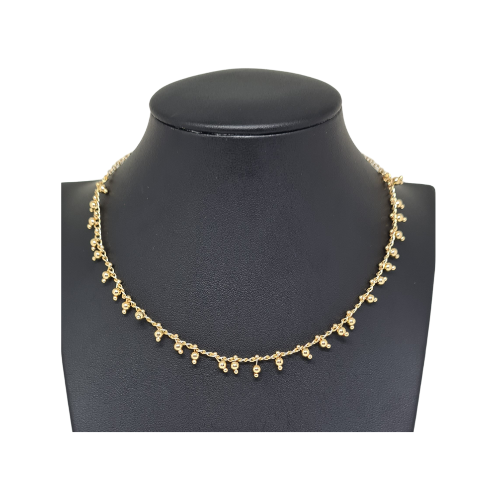 Colar Choker bolinhas