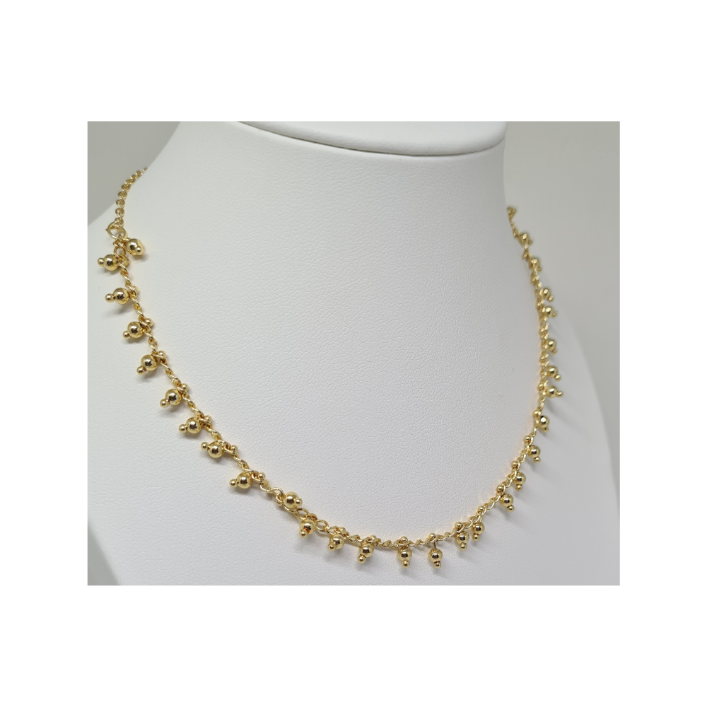 Colar Choker bolinhas