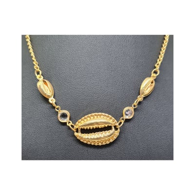 Venda e Cia Colar Choker com Colchas Dourada 1 Venda e Cia Colar Choker com Colchas Dourada 1