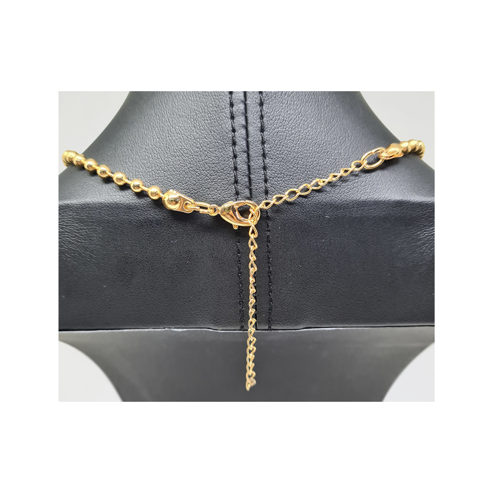 Colar com Pingente de Búzio Esmaltada Amarela