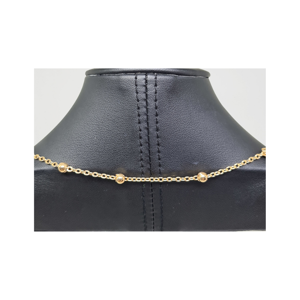 Colar Dourado Olho Grego Vinho