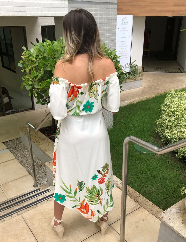 Vestido Feminino Longo Ciganinha Assimétrico