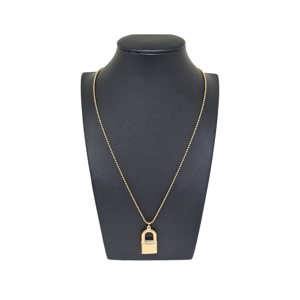Colar com Pingente de Cadeado