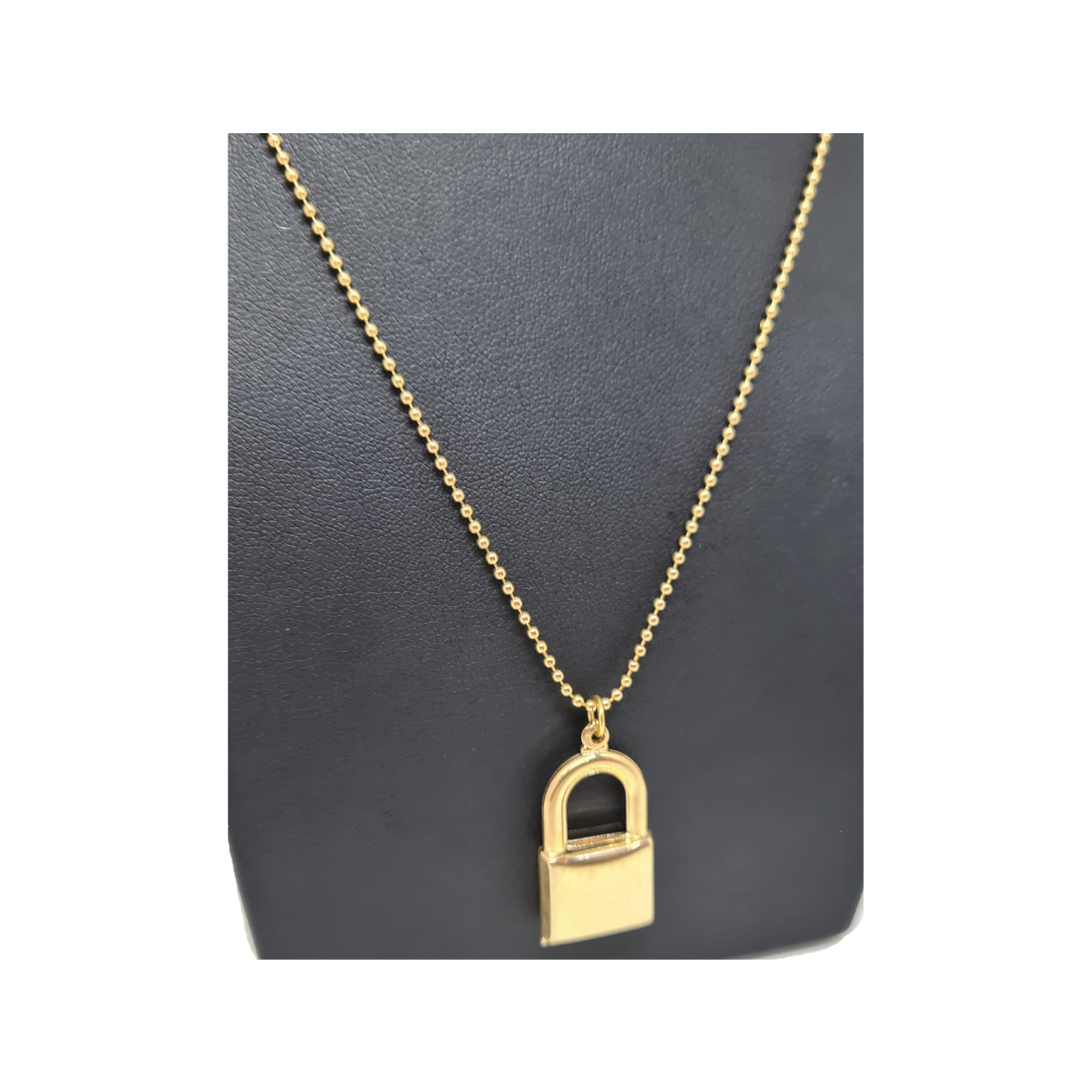 Colar com Pingente de Cadeado