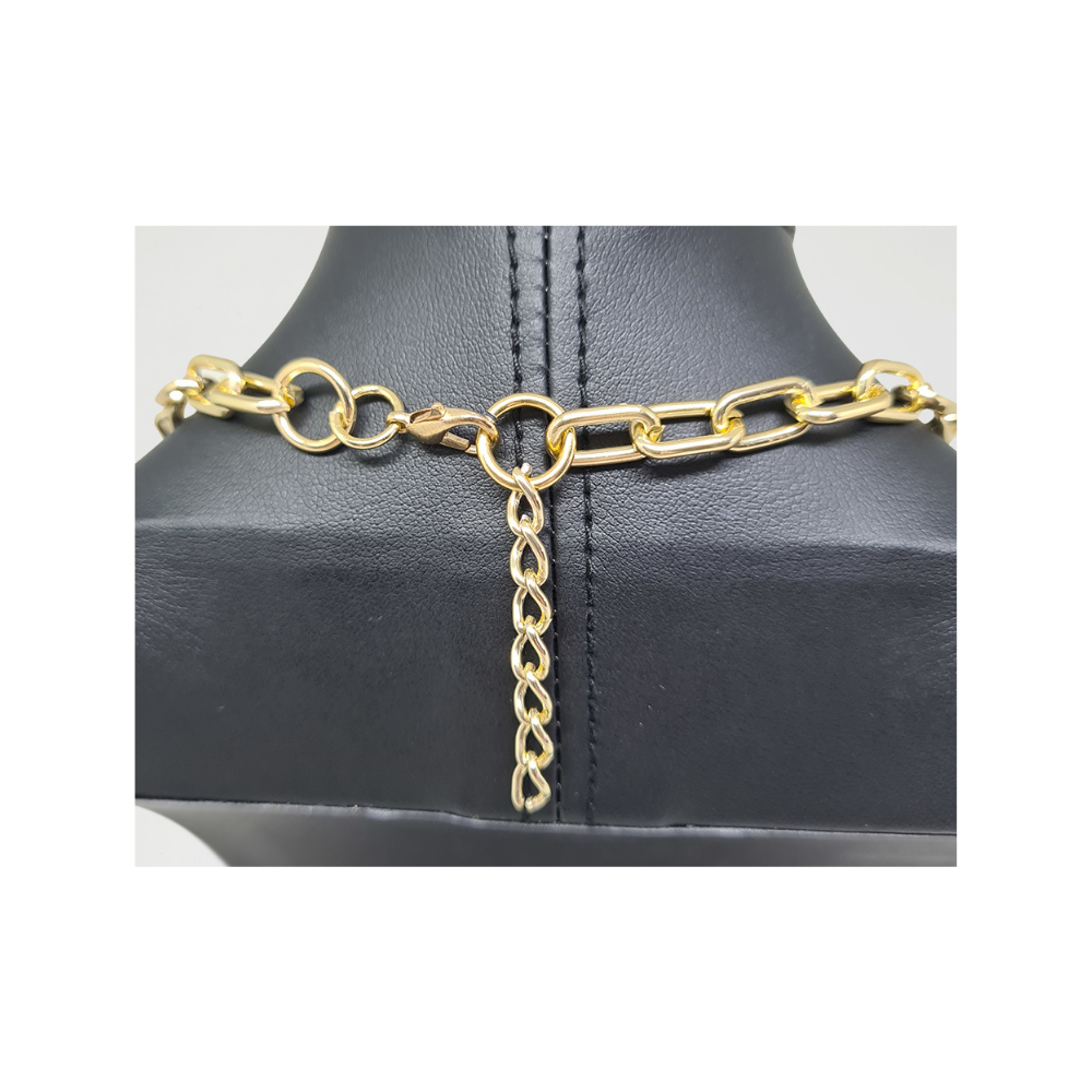 Corrente com pingente de búzios azul