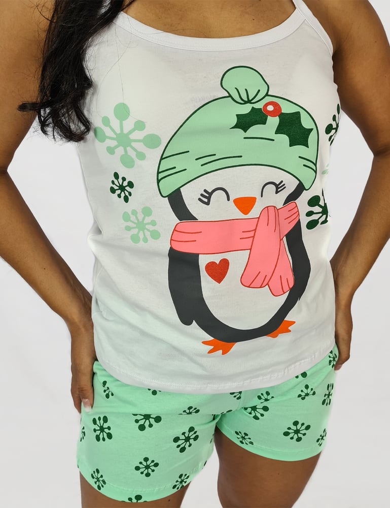 Pijama Feminino Pinguim