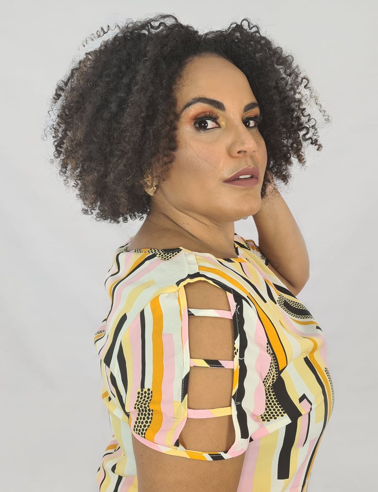 Conjunto Plus Geométrico Creme