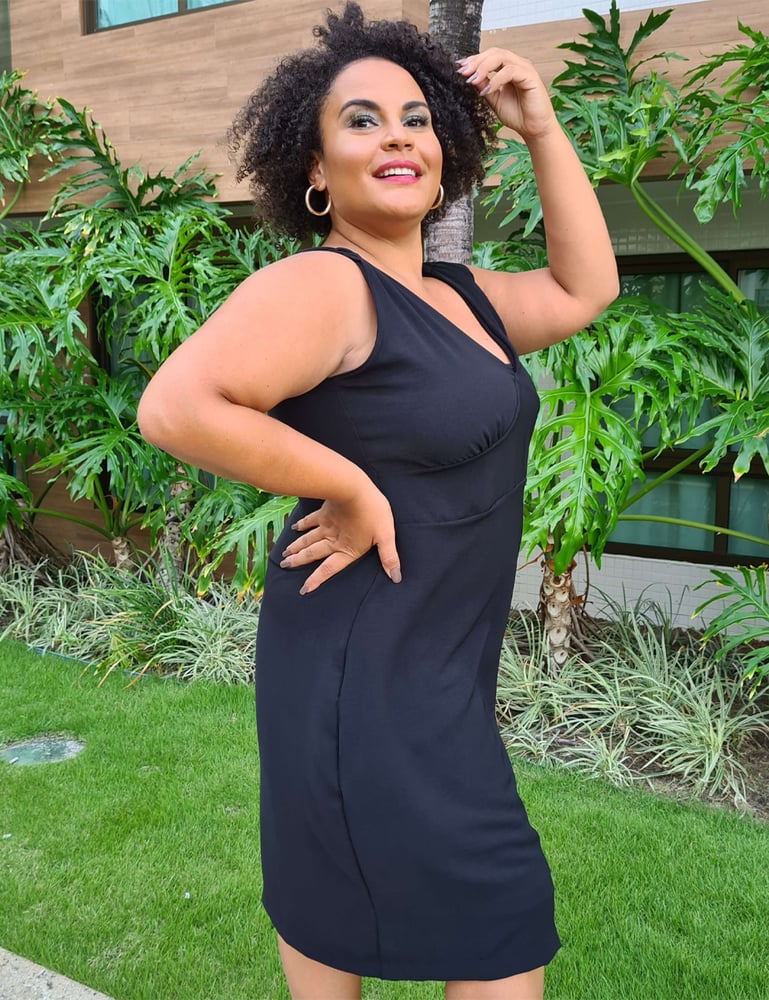 Vestido Feminino Plus Social Black