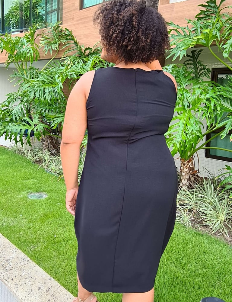 Vestido Feminino Plus Social Black