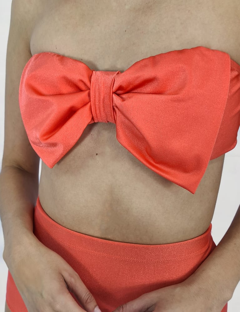 Conjunto de Biquíni Laço Salmão