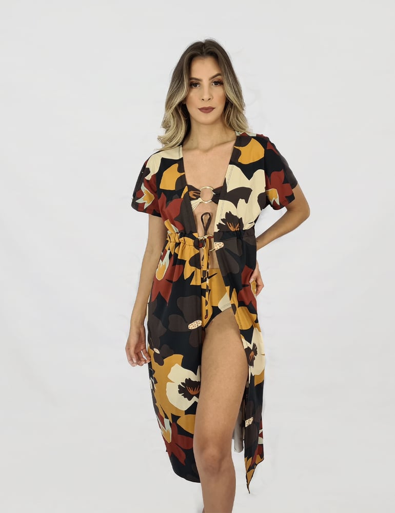 Kit Maiô Body Flores