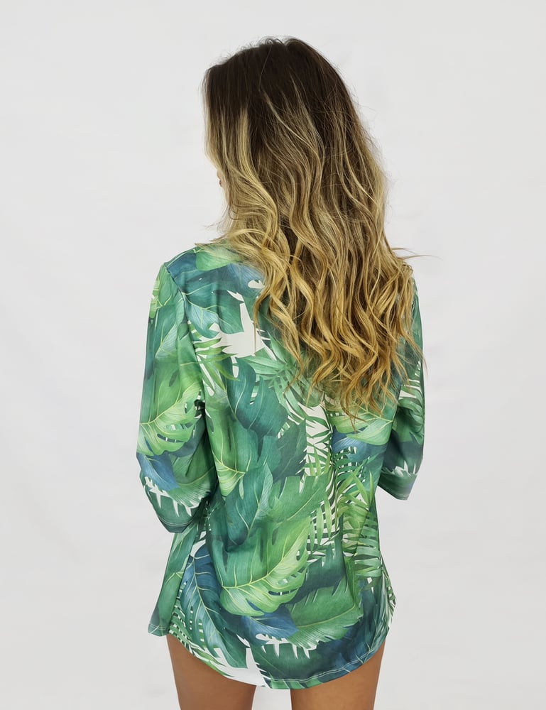 Kit Maiô Body Folhagens 