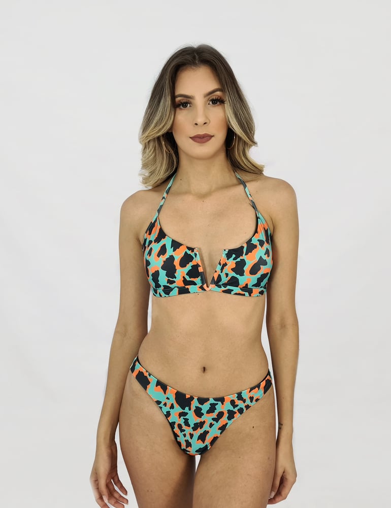 Conjunto Biquíni Estampa Malhado