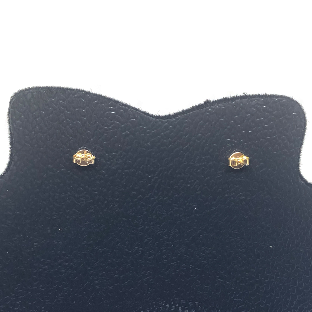 Brinco Coração Esmaltado Verde