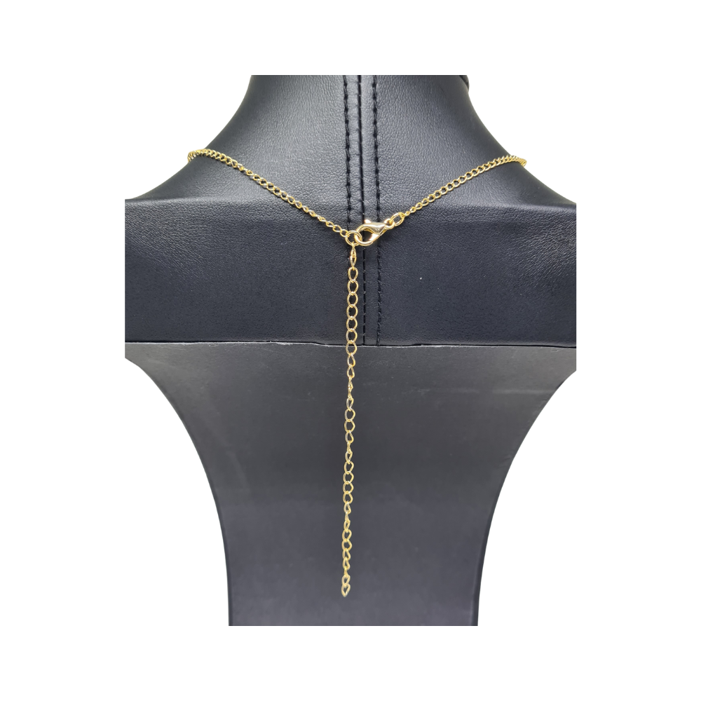 Colar Pedrinhas Azul Amarelo e Verde