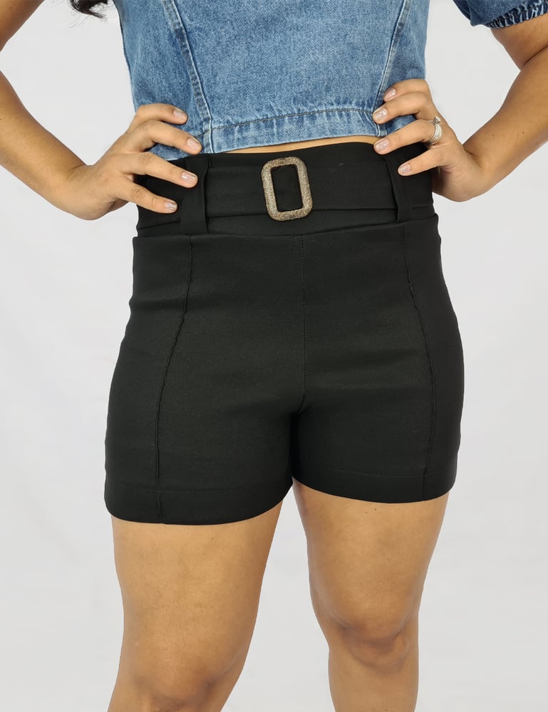 Short Feminino Social Preto
