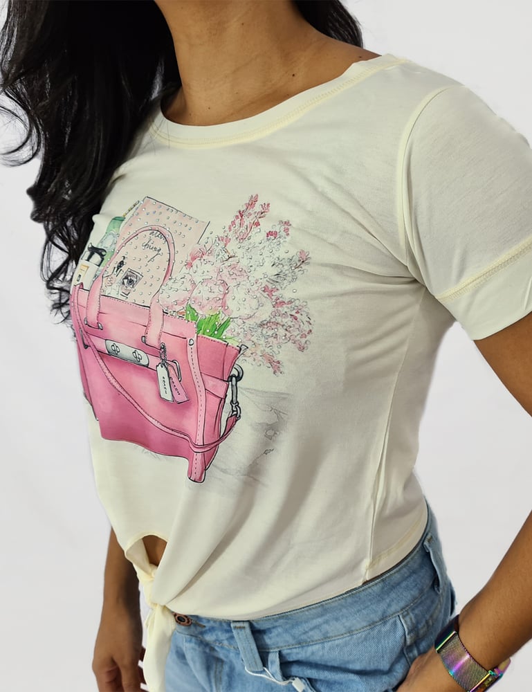 T-shirt com Amarração Lux