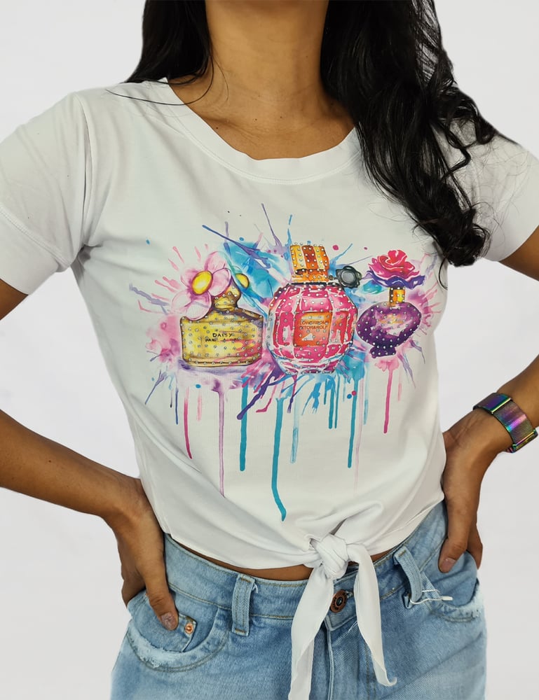 T-shirt com Amarração Essências