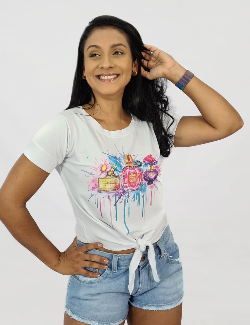 T-shirt com Amarração Essências