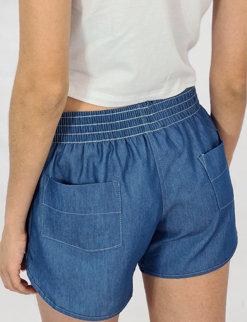 Short Feminino Jeans Fake