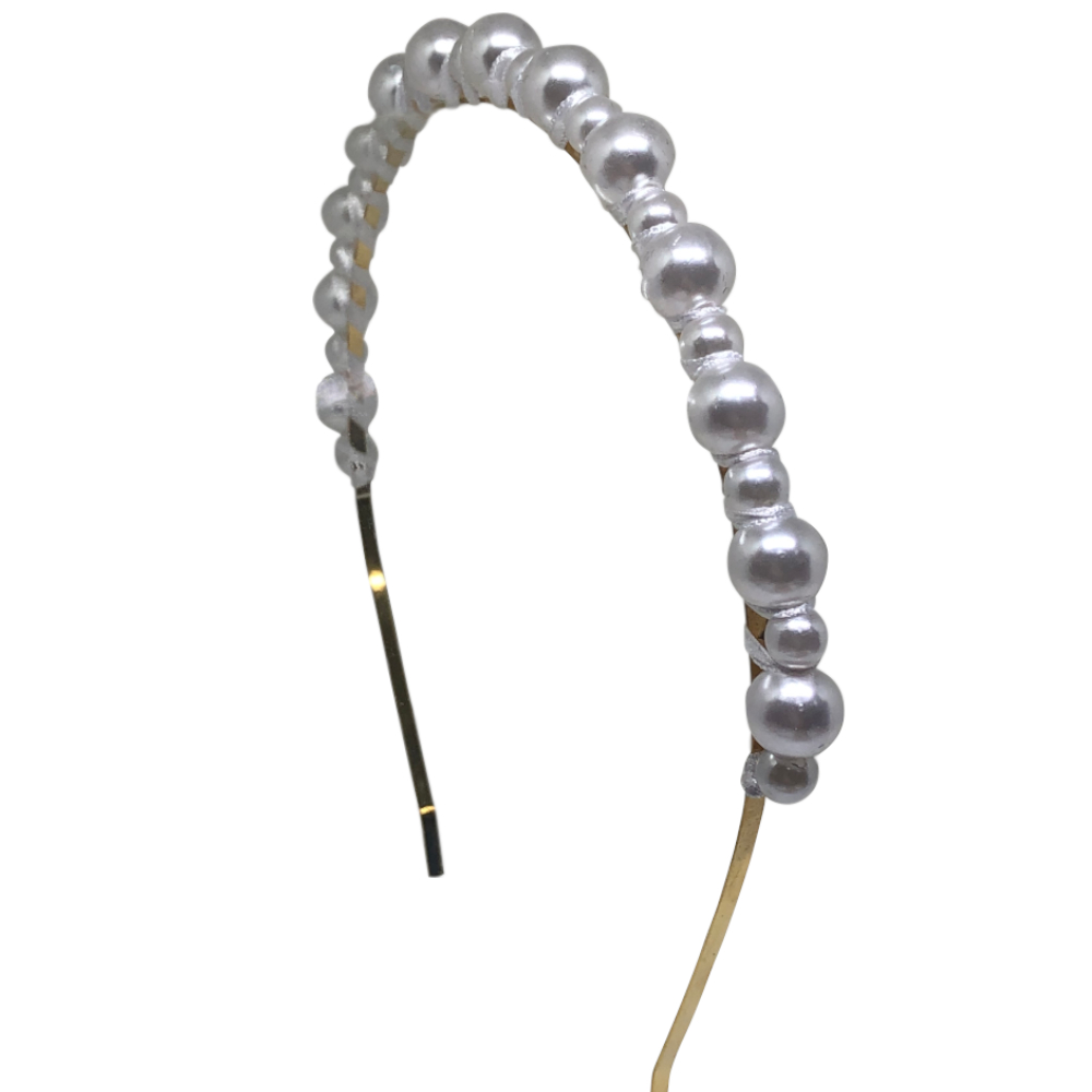 Tiara de Pérola Branca