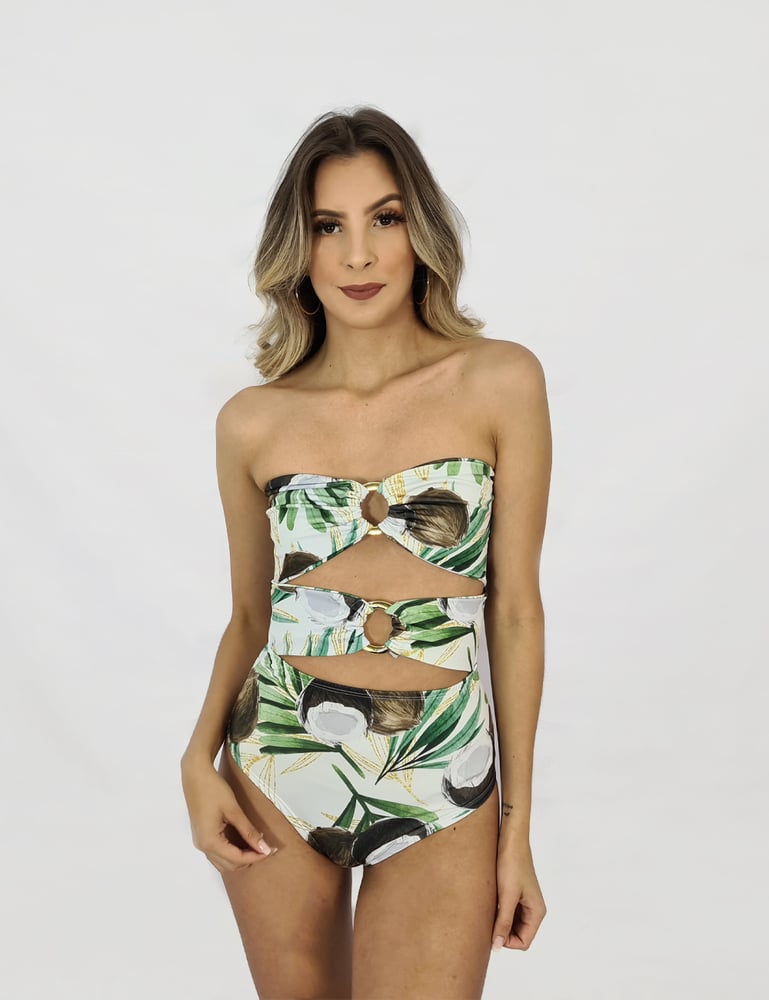 Kit Maiô Body Tomara que Caia e Colete Praiano