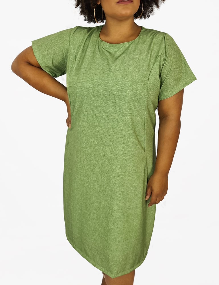 Vestido Midi Social Plus Verde