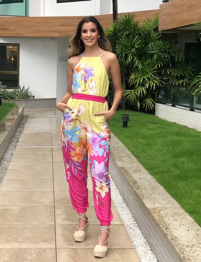 Macacão Feminino Jogguer Estampado