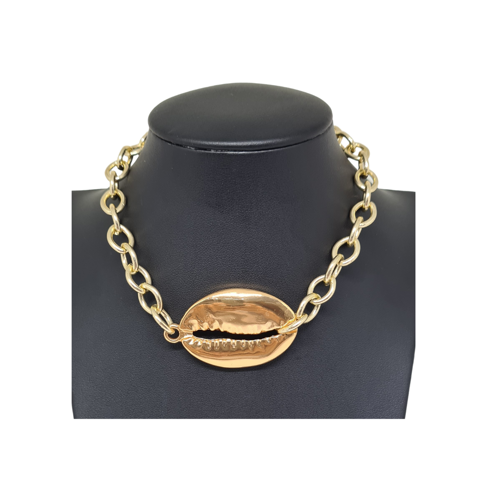 Colar Choker Corrente Búzio