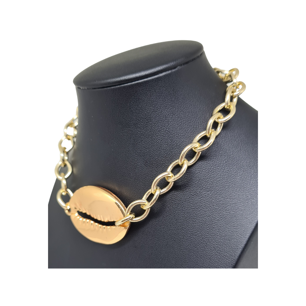 Colar Choker Corrente Búzio