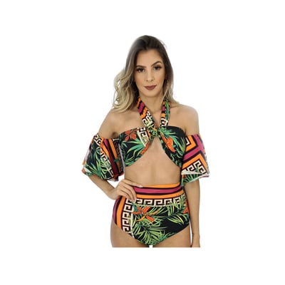 Boutique Magnólia's Biquíni Hot Pant Étnico Floral 1 Boutique Magnólia's Biquíni Hot Pant Étnico Floral 1
