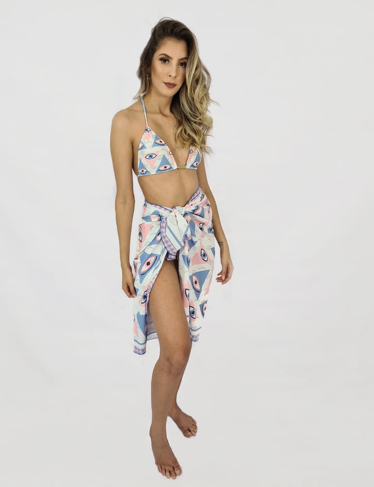 Saída de Praia Estampa Olhos