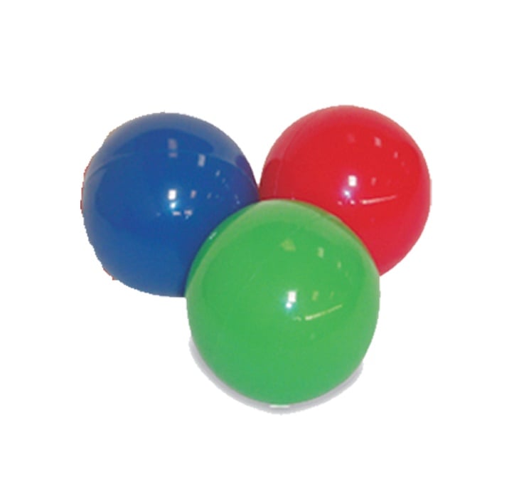 Bola Lisa Exercitadora Fisioterapia Bolinha Mão 6Cm - 6 Unid