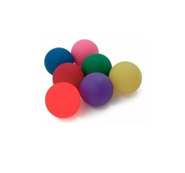 Bola Lisa Exercitadora Fisioterapia Bolinha Mão 6Cm - 6 Unid