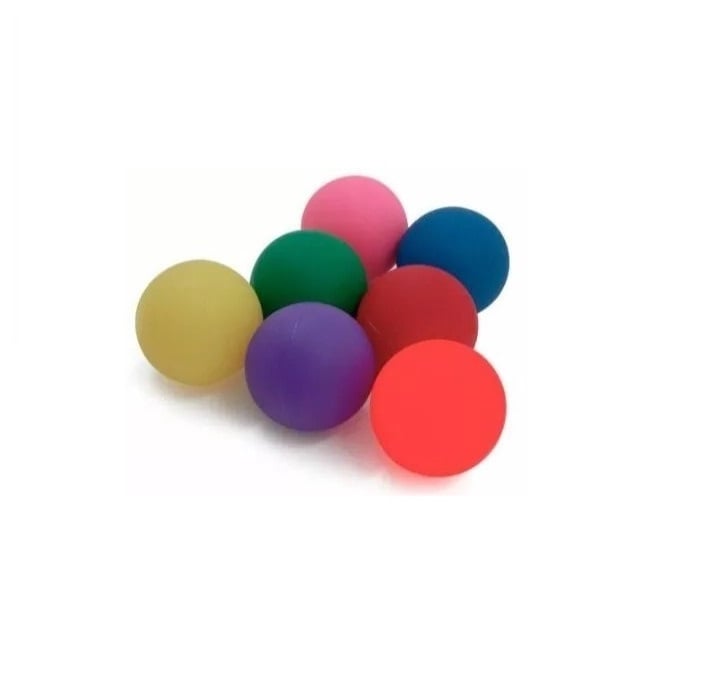 Bola Lisa Exercitadora Fisioterapia Bolinha Mão 6Cm - 6 Unid