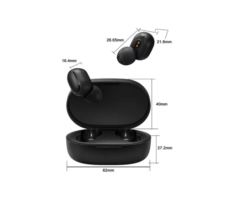 Fone De Ouvido Sem Fio Xiaomi Redmi Airdots 2 Preto