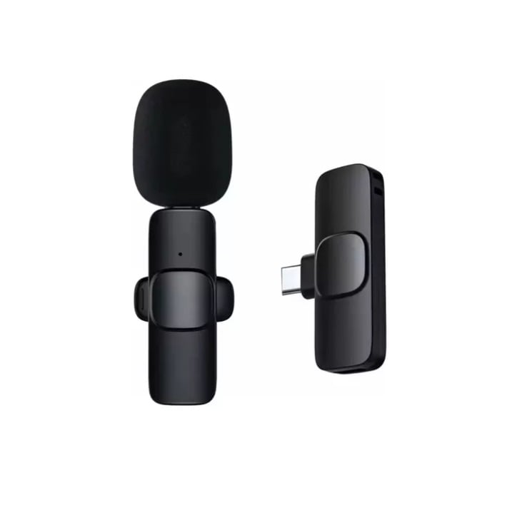 Microfone Lapela Modelo K9 Sem Fio Bluetooth Celular iPhone